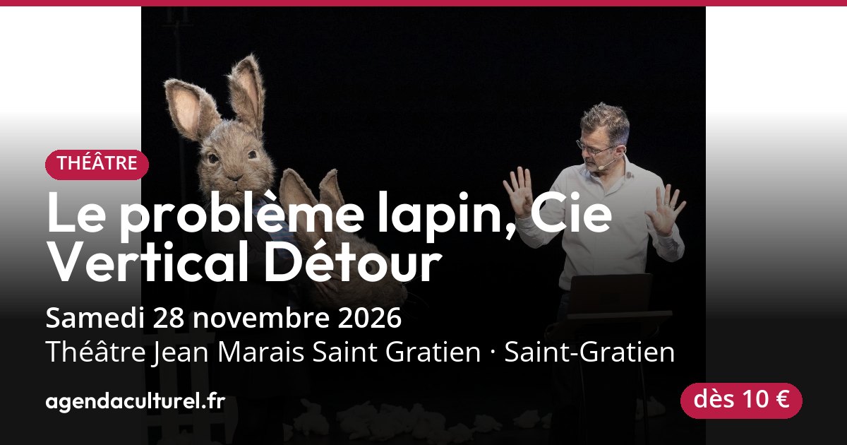 Problem Vertical Le problème lapin, Cie Vertical Détour à Saint-Gratien le 28/11/2026