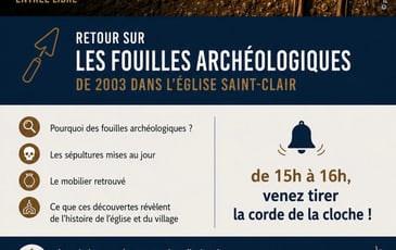Retour sur les fouilles archéologiques dans l'église Saint-Clair