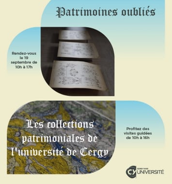 Patrimoines oubliés : les collections patrimoniales de l'université de Cergy