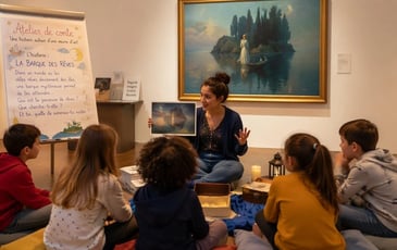 Sieste contée autour d'une œuvre d'art