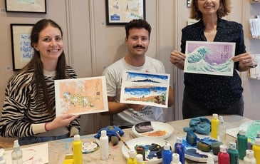 Atelier de gravure sur bois japonaise (Mokuhanga)