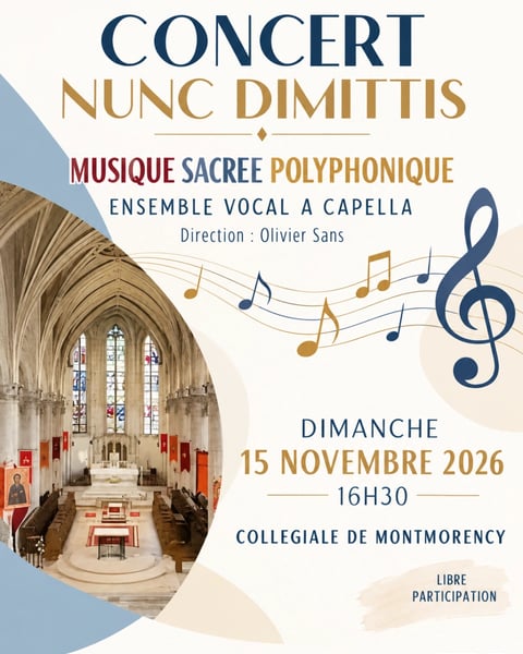 Concert de l'ensemble vocal a cappella NUNC DIMITIS