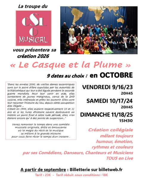 Le Casque et la Plume - par la troupe du CSL