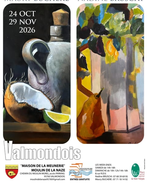 Deux artistes au moulin